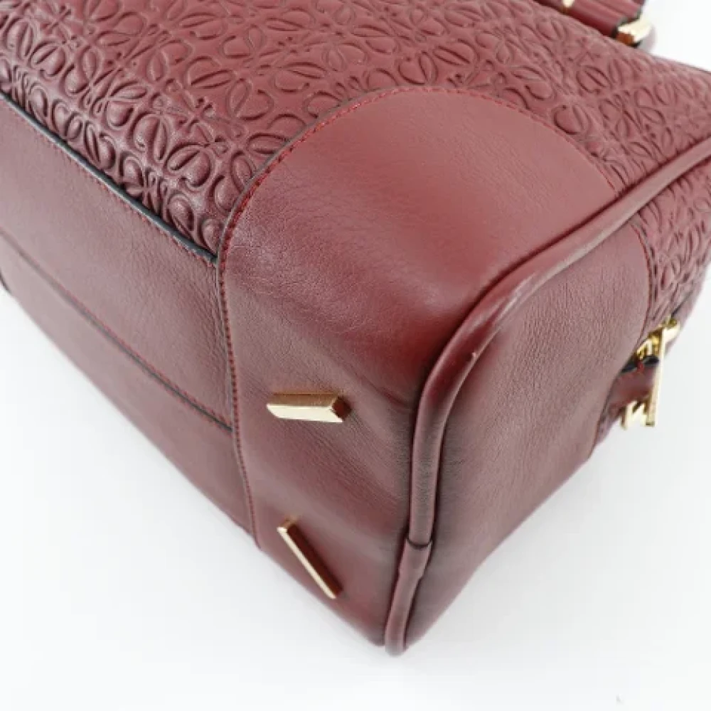 Loewe Pre-owned Leather handbags Red Dames