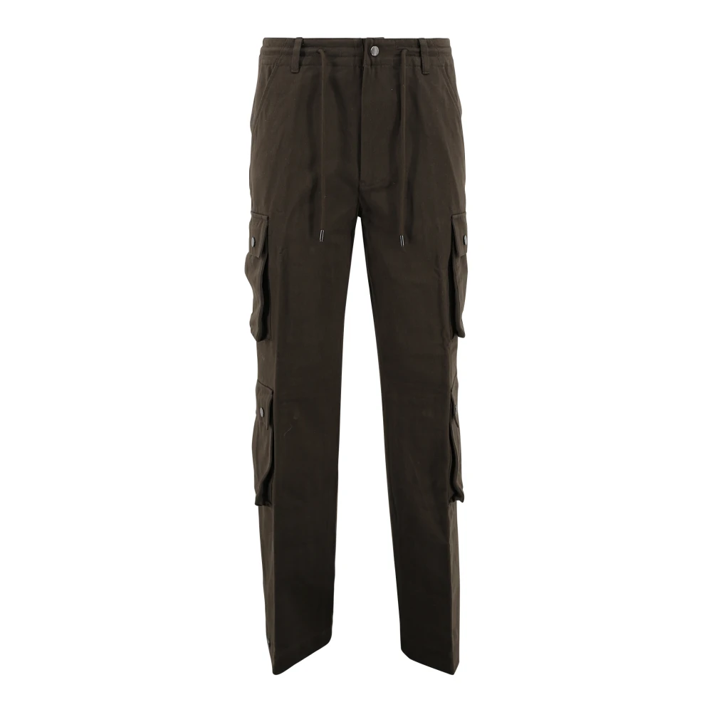 P.a.r.o.s.h. Geëmbosseerde Katoenen Cargo Broek Bruin Brown Dames