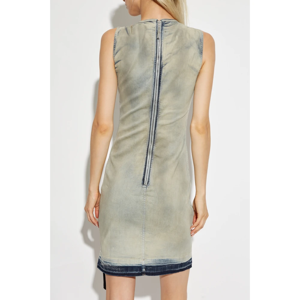Rick Owens Denim Jurk Blue Dames