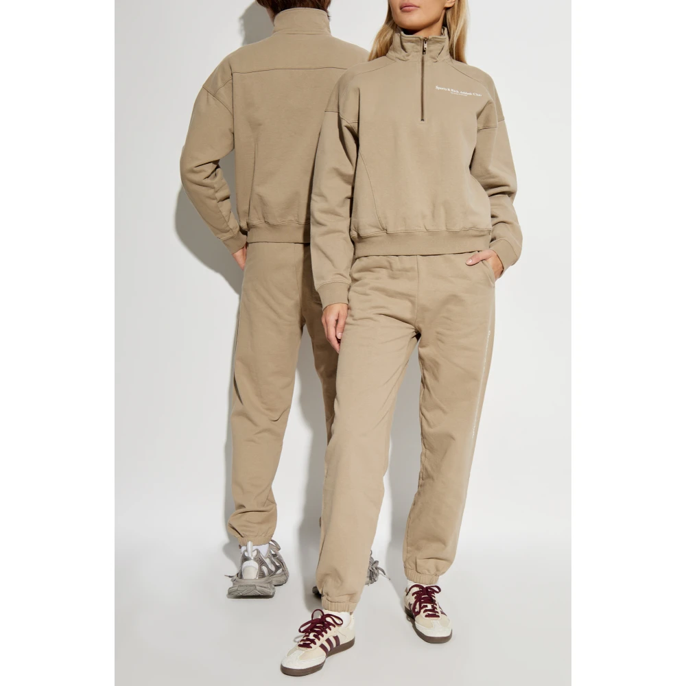 Sporty & Rich Sweatpants uit de Wall Street collectie Brown Unisex