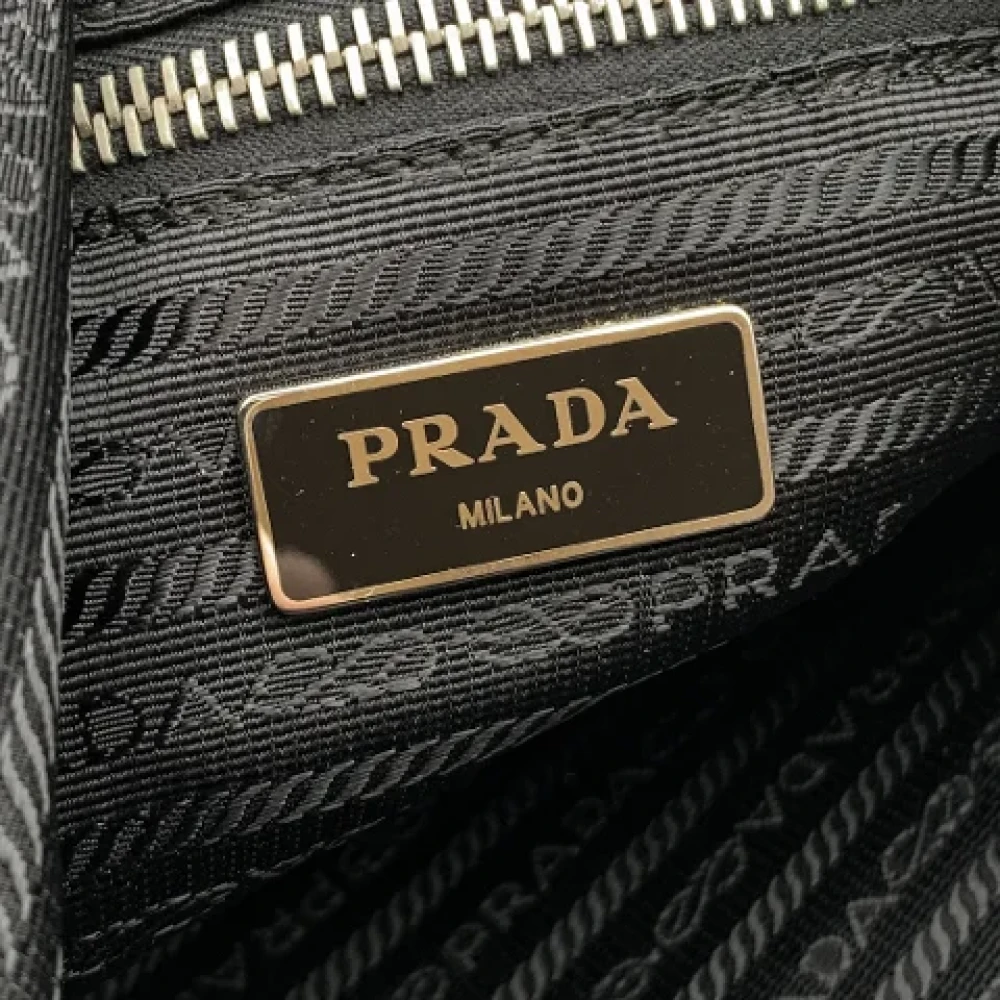 Prada Vintage Pre-owned Canvas prada-bags Black Dames