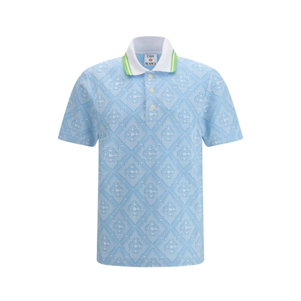 Casablanca Men's Blue Polo Shirts, M, The Polo