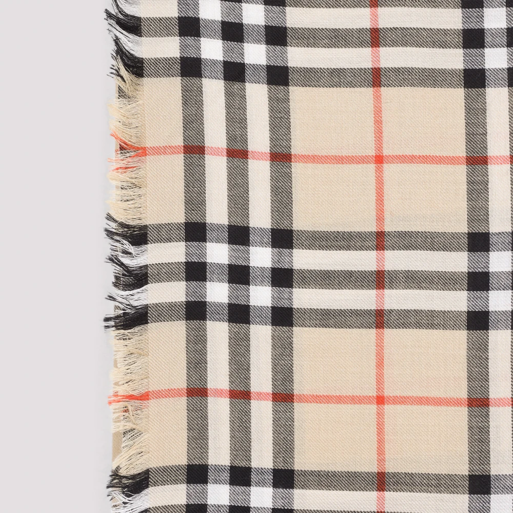 Burberry Elegant Nude & Neutrals Sjaal Beige Dames