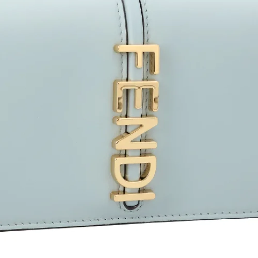 Fendi Leather crossbody-bags Blue Dames