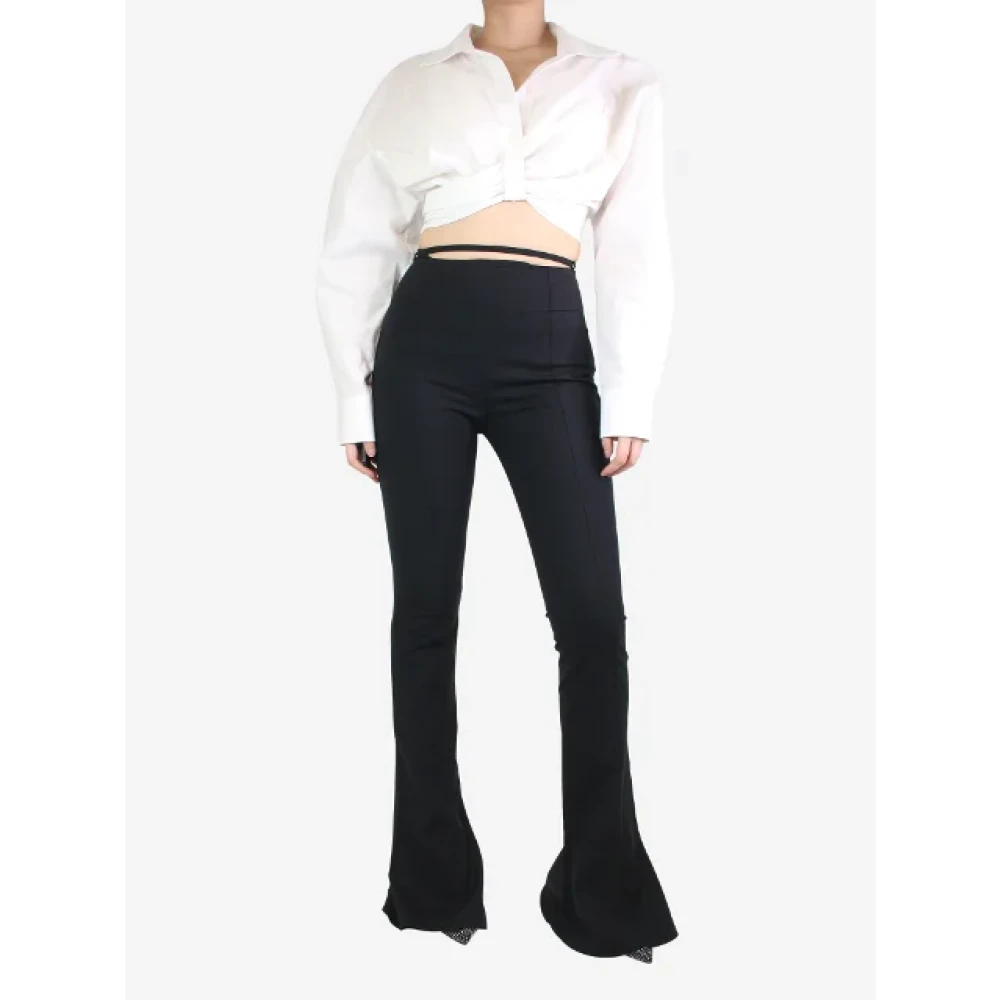 Jacquemus Pre-owned Wool bottoms Black Dames