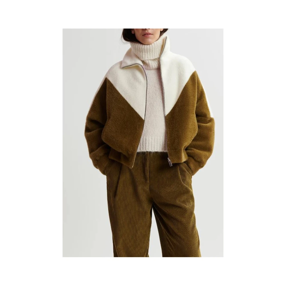 Essentiel Antwerp Omkeerbare Oversized Hart Gewatteerde Jas Multicolor Dames