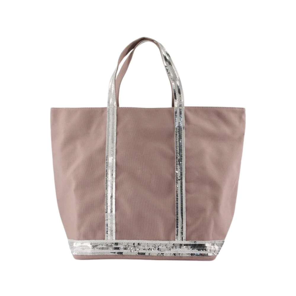 Vanessa Bruno Grijze Katoenen Shopper Tas met Strass Gray Dames