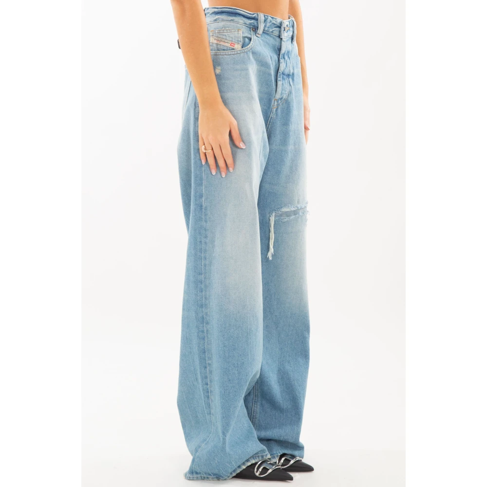 Diesel Vintage Ripped Knee Jeans Blue Dames