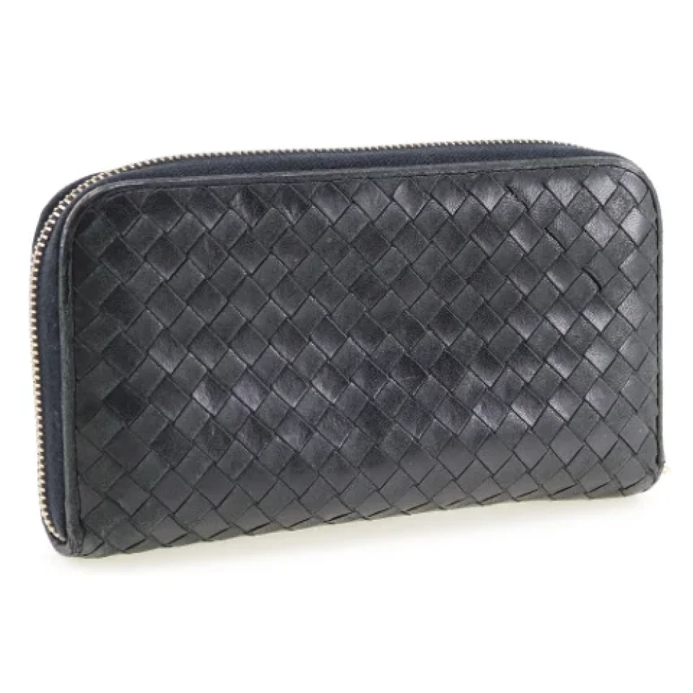 Bottega Veneta Vintage Pre-owned Leather wallets Black Dames