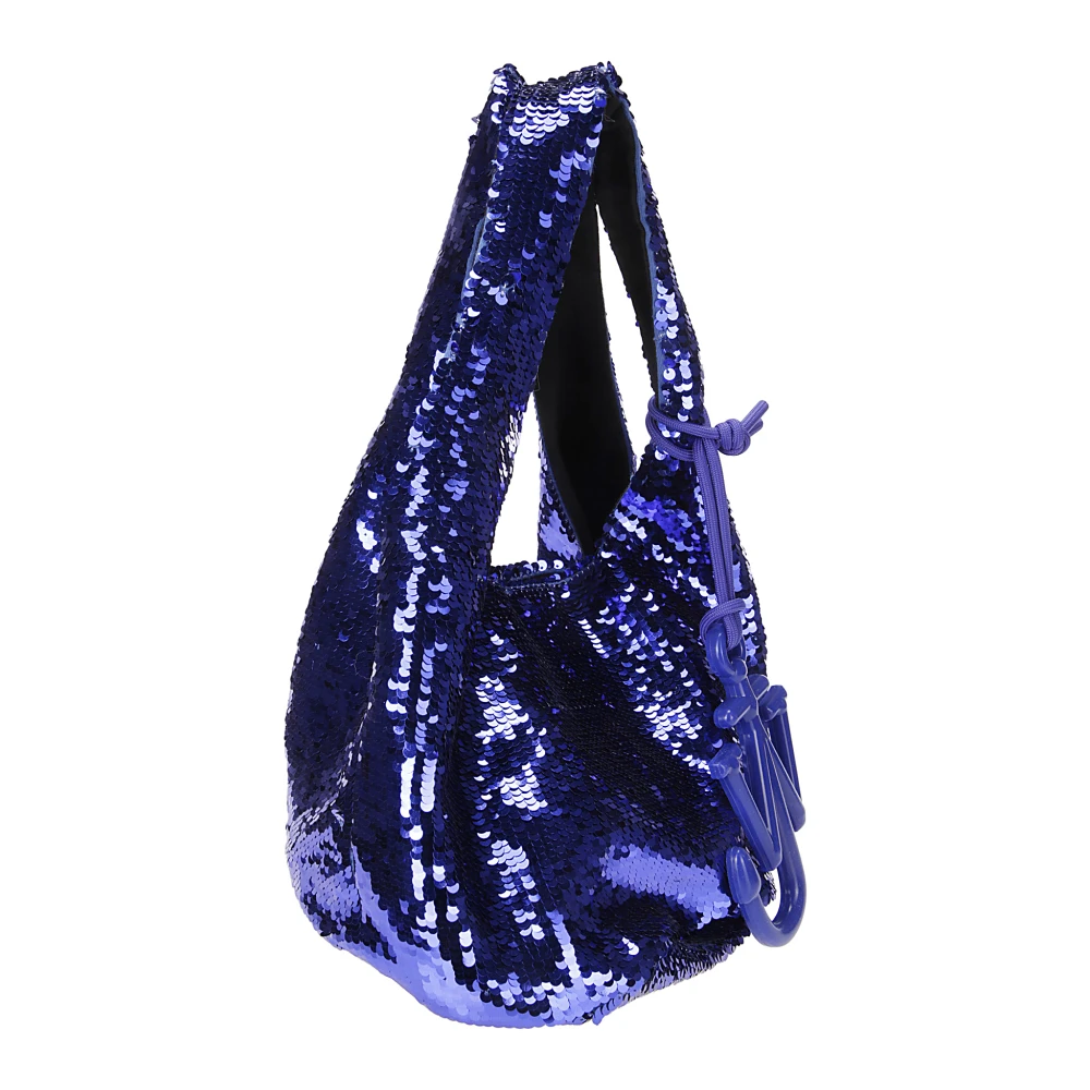 JW Anderson Paillet Shopper Tas met Logo Bedel Blue Dames