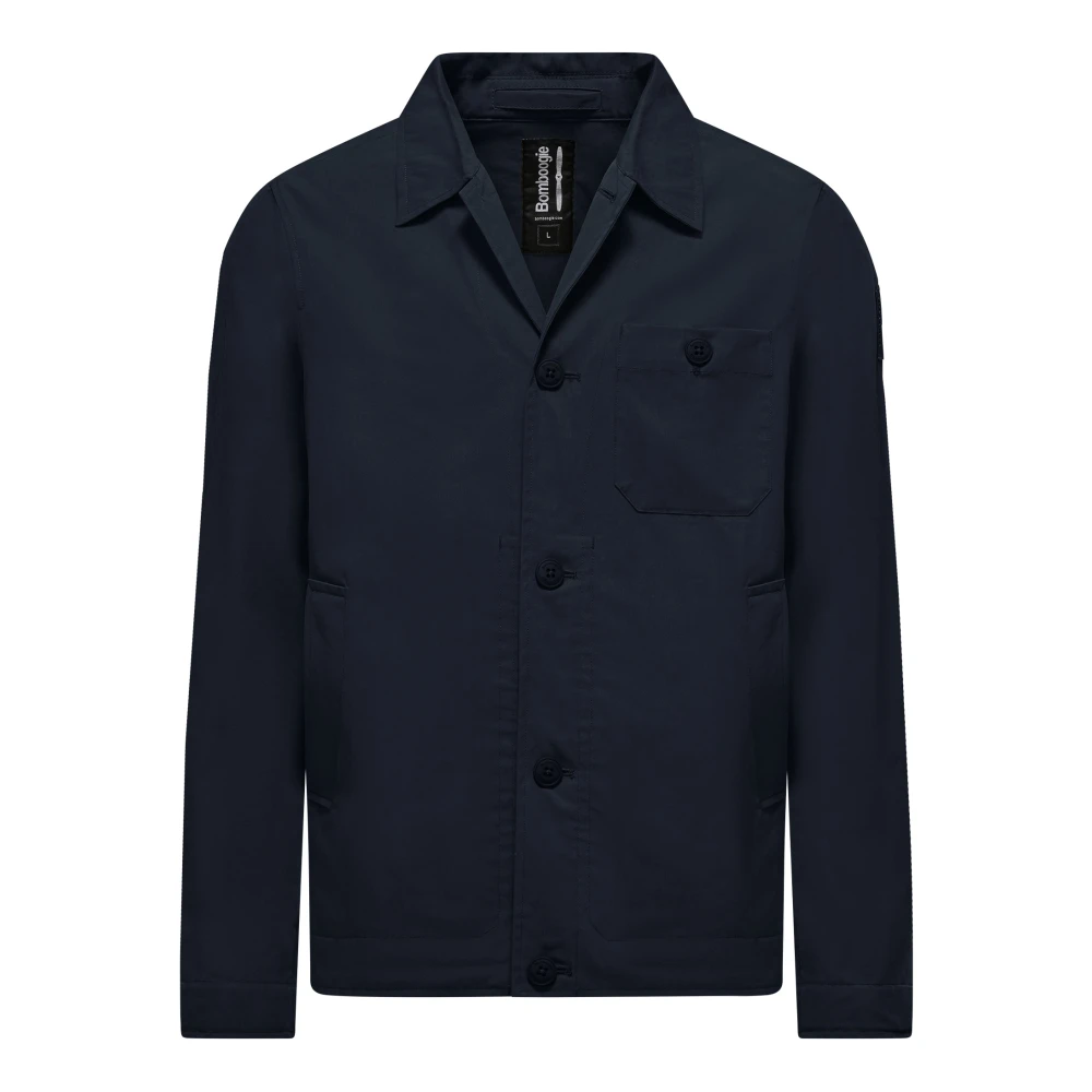 Bomboogie Men's Blue Cotton/Nylon Jacket - Light Jackets - 3XL - Jackets
