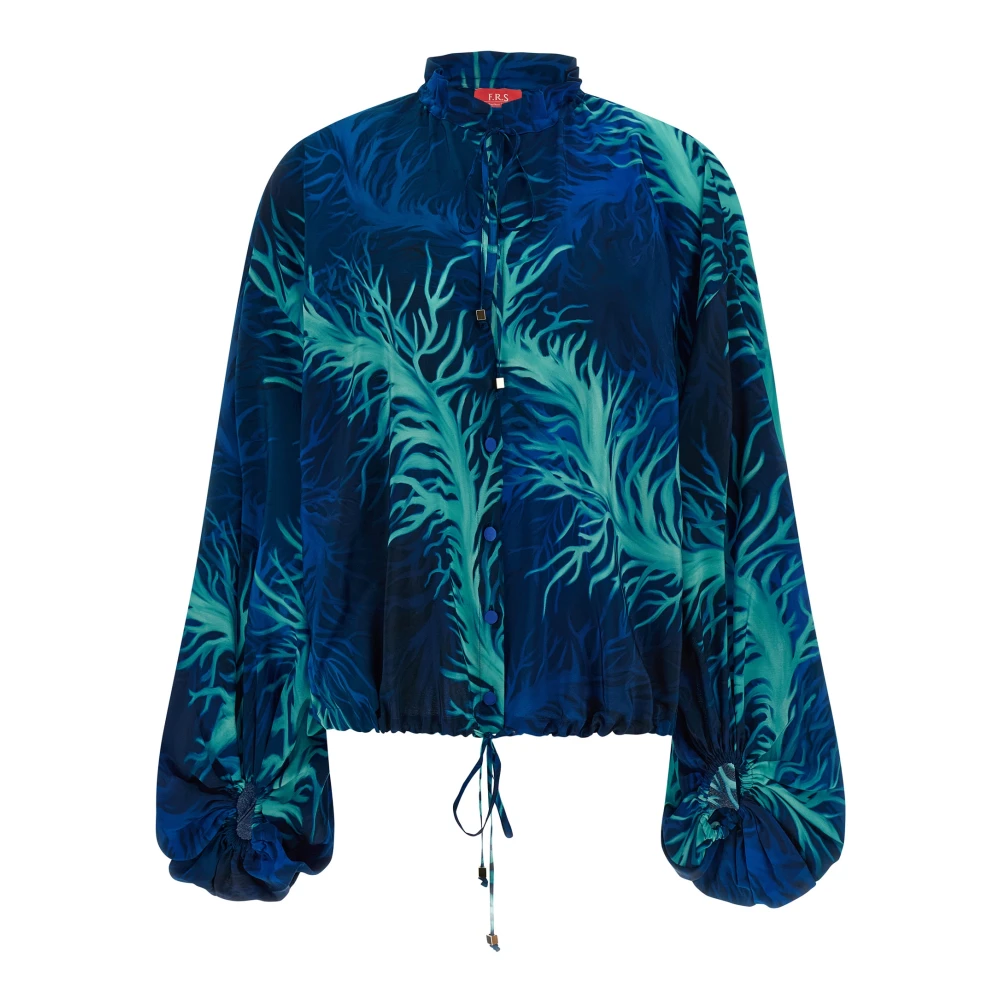 F.r.s For Restless Sleepers Women's Blue Blouses, S, Archilo Shirt