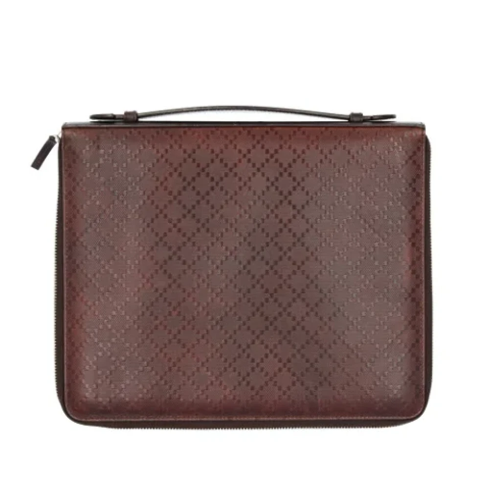 Gucci Vintage Pre-owned Leather gucci-bags Brown Heren