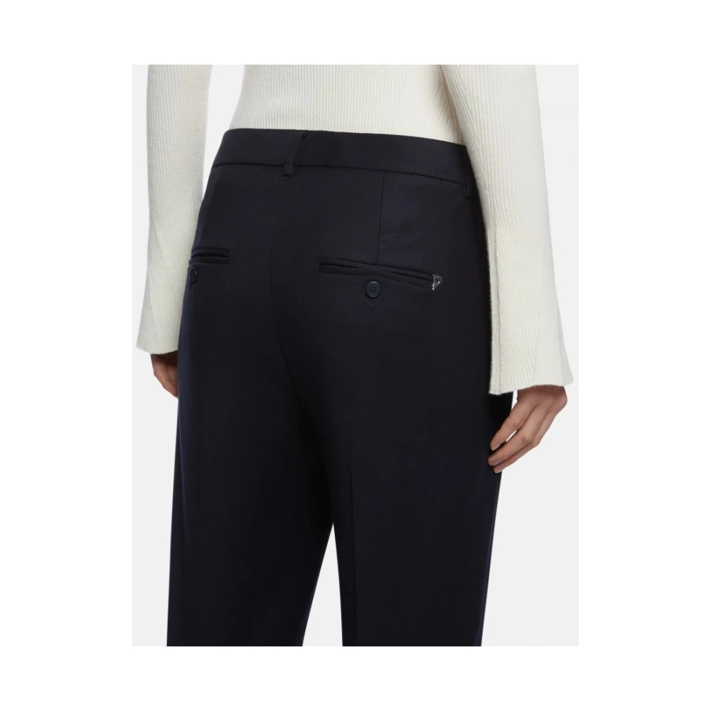Dondup Stretch flanellen ritsbroek Blue Dames