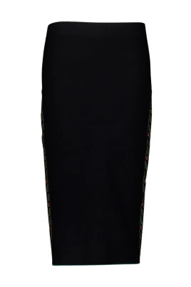 Elegant Merino Wool Stickad Kjol