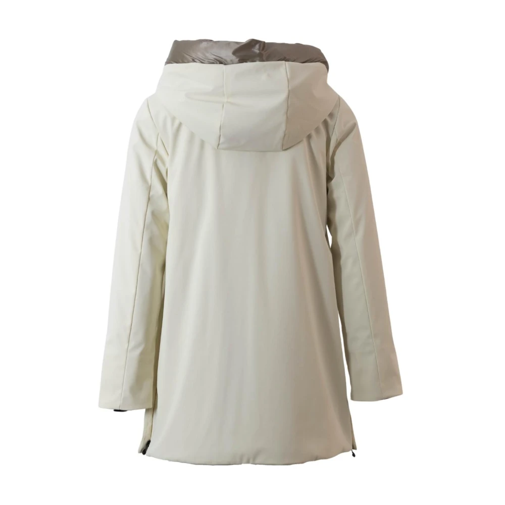 People of Shibuya Beige Parka met Thermische Isolatie Beige Dames