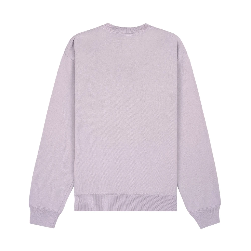 Sporty & Rich Faded Lilac White Ivy Crewneck Purple Heren