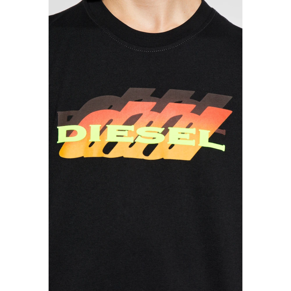Diesel T-shirt T-Adjust-K5 Black Heren