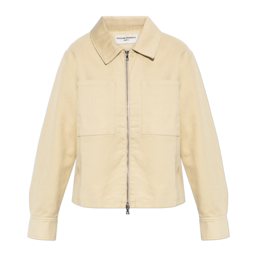 Officine Générale Jacka med krage Beige, Dam