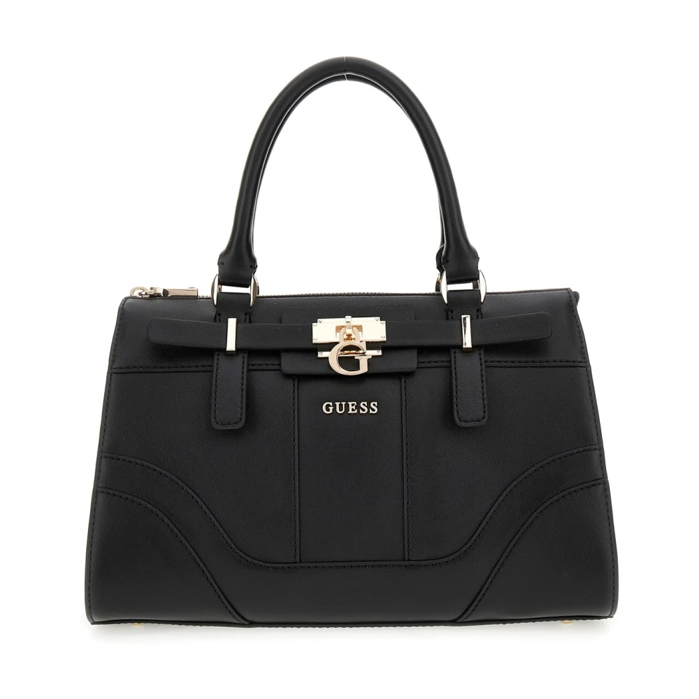 Guess Women's Black Latona Mini Tote Bag - Handbags - One Size - Bags