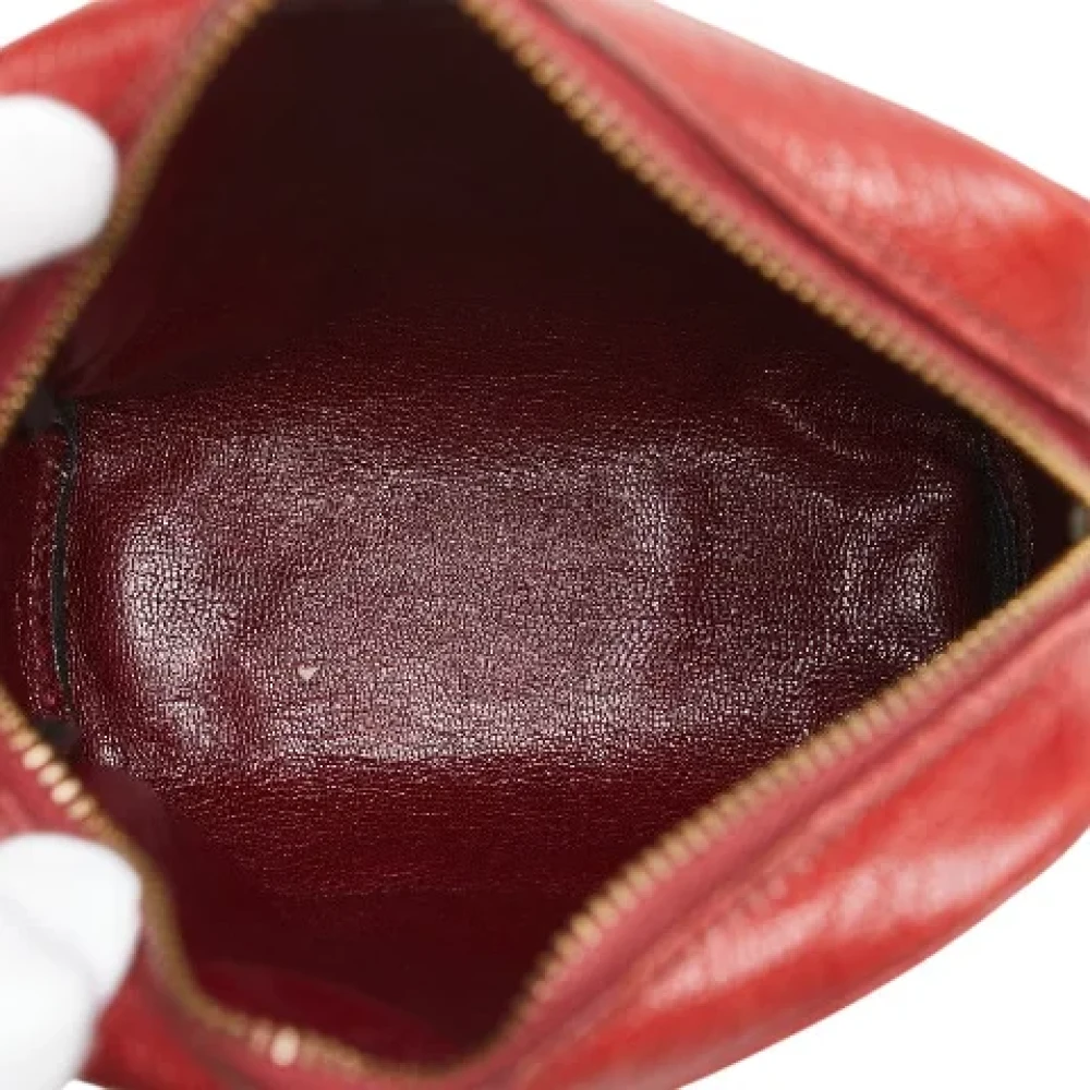Hermès Vintage Pre-owned Leather shoulder-bags Red Dames