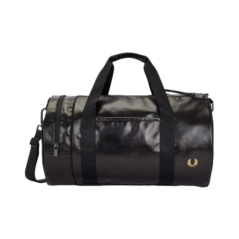 Fred Perry Stijlvolle Duffle Tas Black Heren