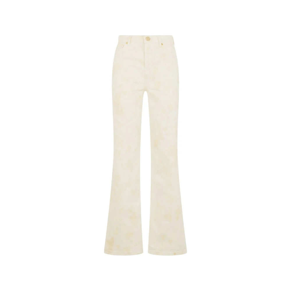 Roberto Cavalli Beige Flare Jeans, Female, S, Denim Jeans
