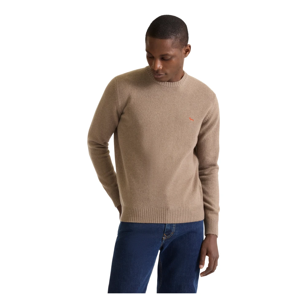 Harmont & Blaine Men's Brown Wool And Cashmere Pullover