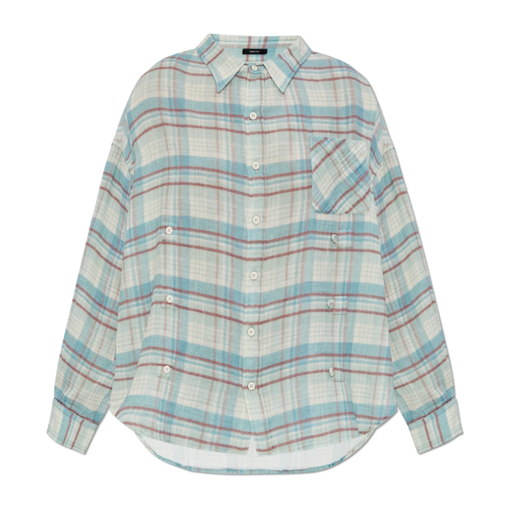 R13 Double Front Shirt Multicolor Dames