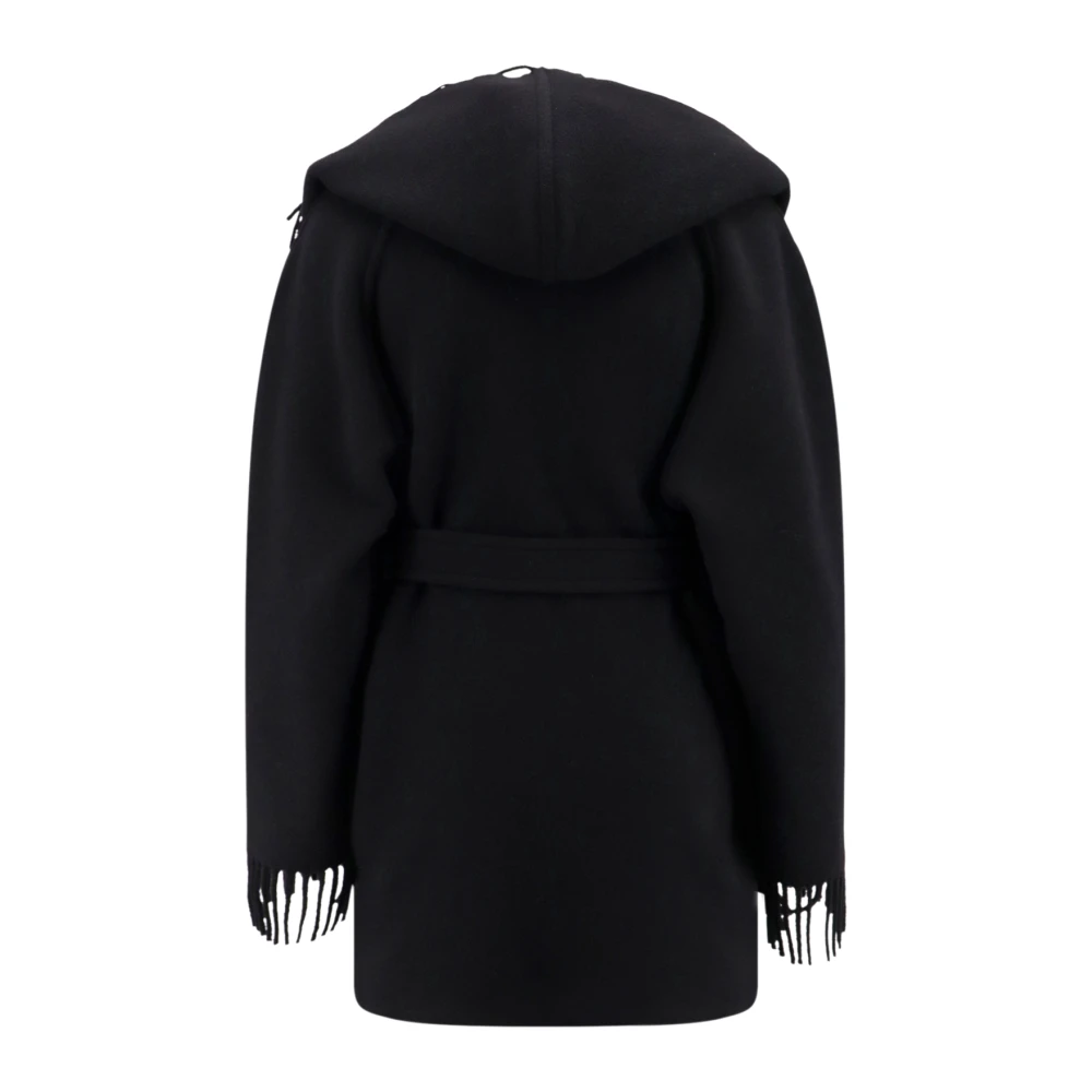 Balenciaga Belted Coats Black Dames