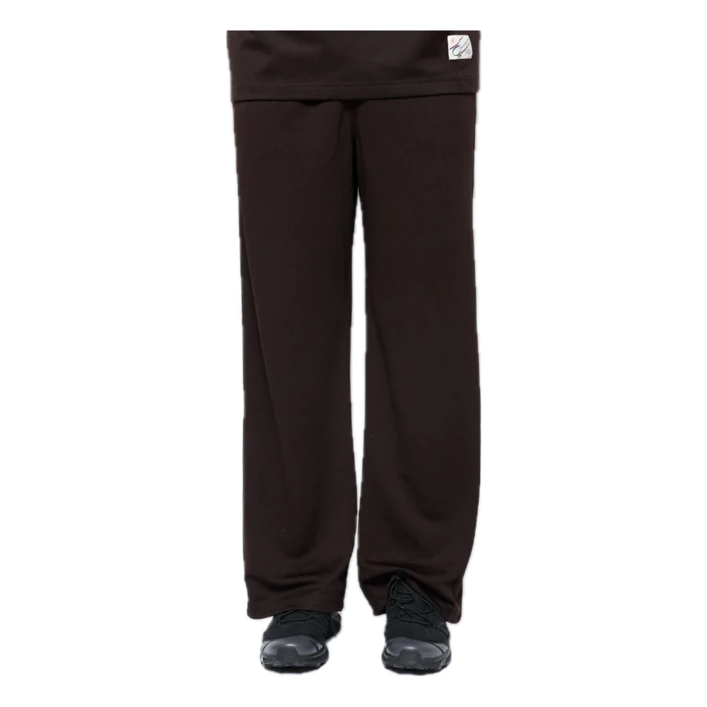 Champion Glanzende Triacetaat Track Pants Brown Heren