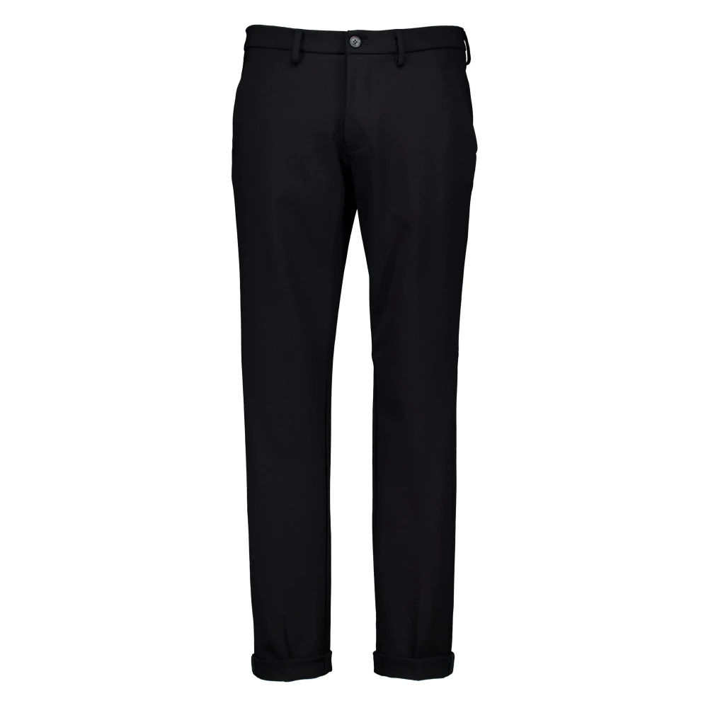 Mason's Mannelijk Zwart E Chino Broek Torinojog Stijl