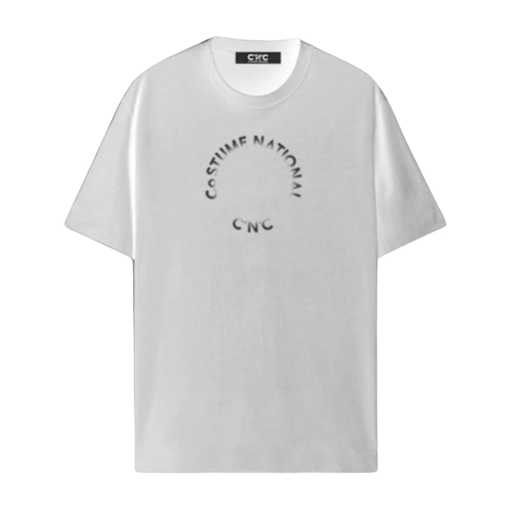Costume National Heren Regular T-Shirt White Heren