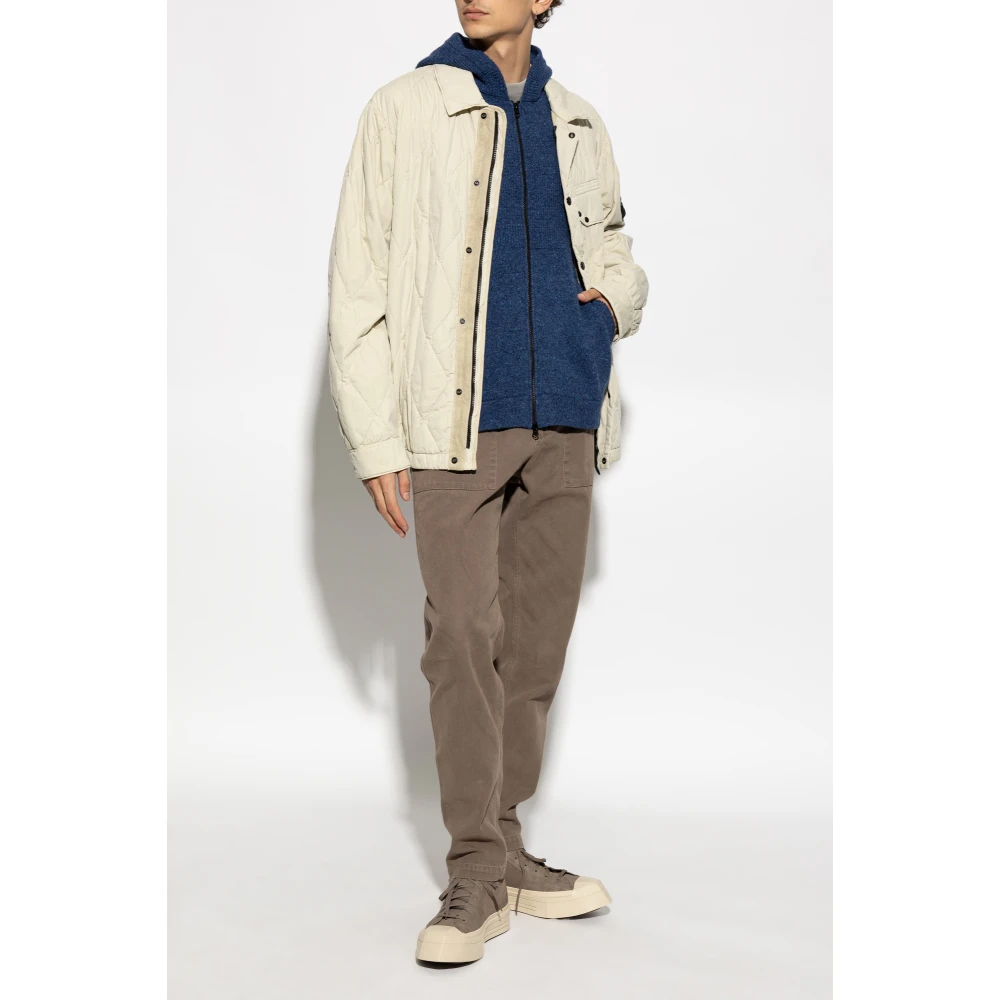 Stone Island Cardigan met logo Blue Heren