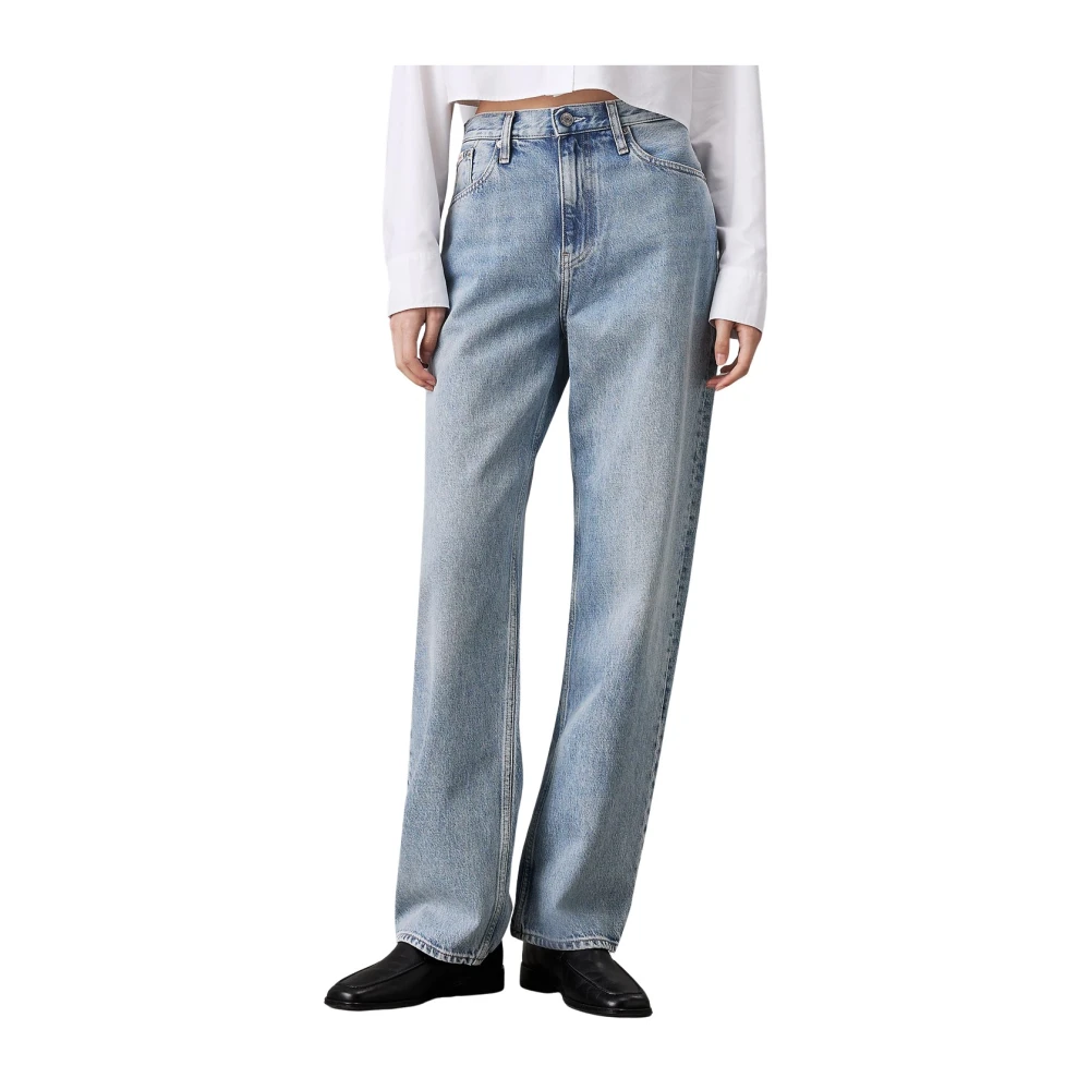 Calvin Klein Jeans Lichte Denim Broek voor Mannen Blue Dames