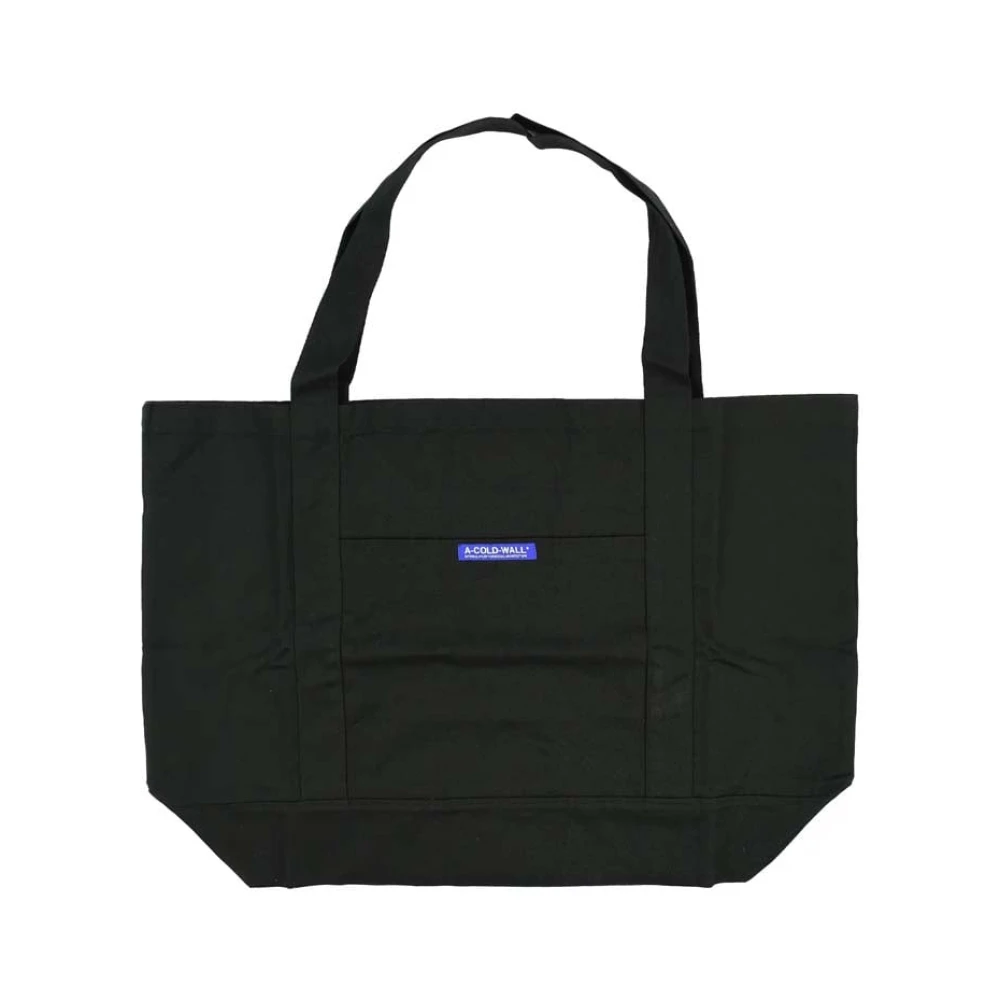 A-Cold-Wall Zwarte Katoenen Twill Tote Tas Black Unisex