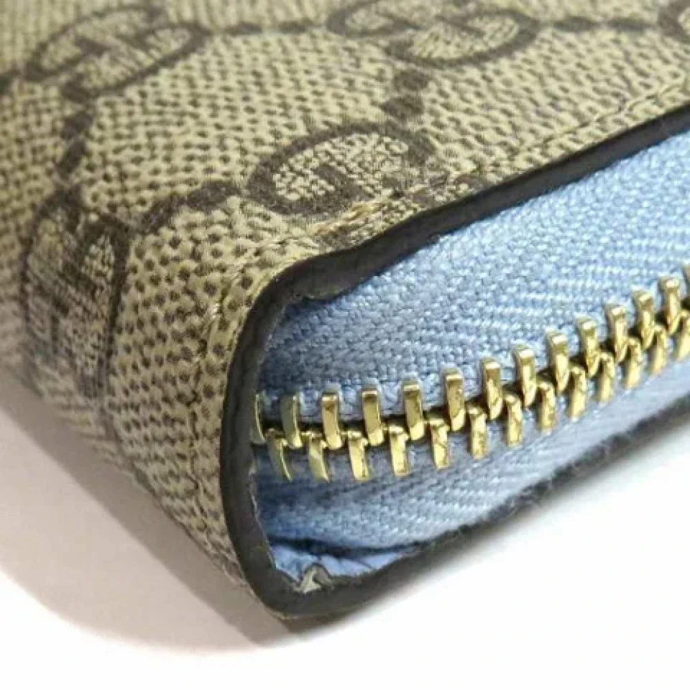 Gucci Vintage Pre-owned Cotton wallets Blue Dames