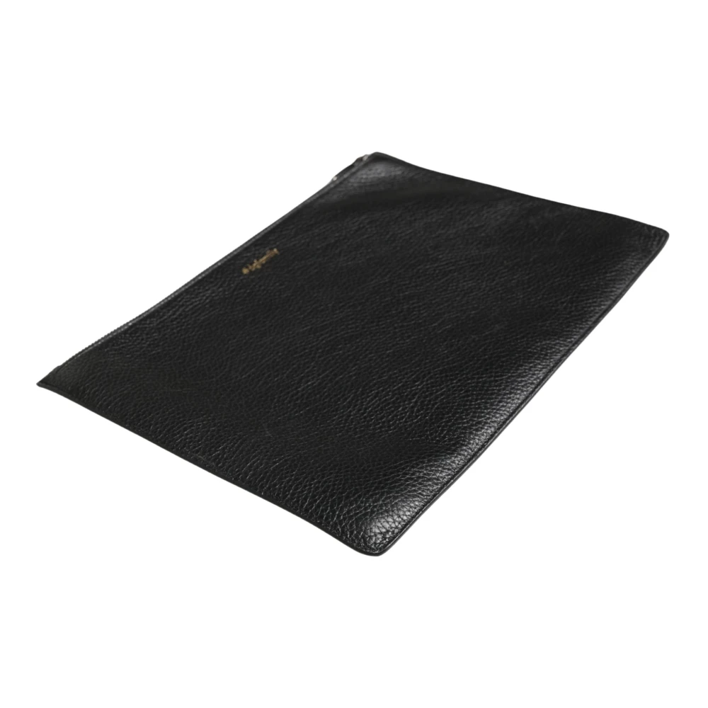 Dolce & Gabbana , Clutches, Female, Black, One Size, Dgfamily Embellished Leather Clutch - Image 2