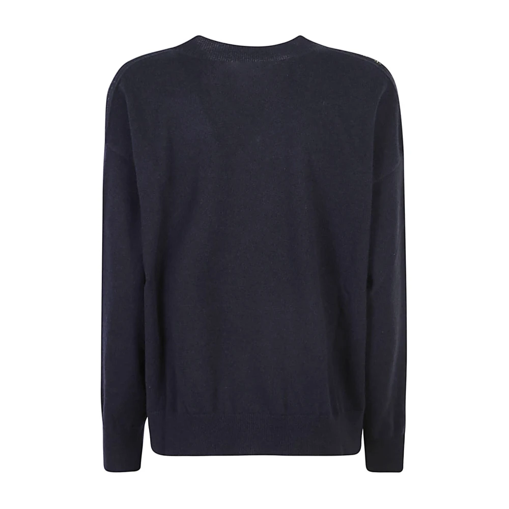 Fabiana Filippi Blauwe Sweatshirt Damesmode Aw24 Blue Dames
