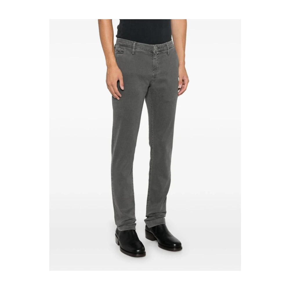 Jacob Cohën Grijze Twill Weave Broek Gray Heren