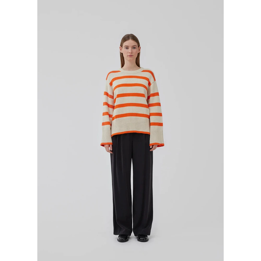 Modström Gestreepte katoenen trui Multicolor Dames