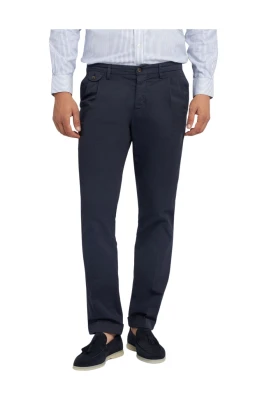 Regular Fit Double Pleat Cotton Chinos