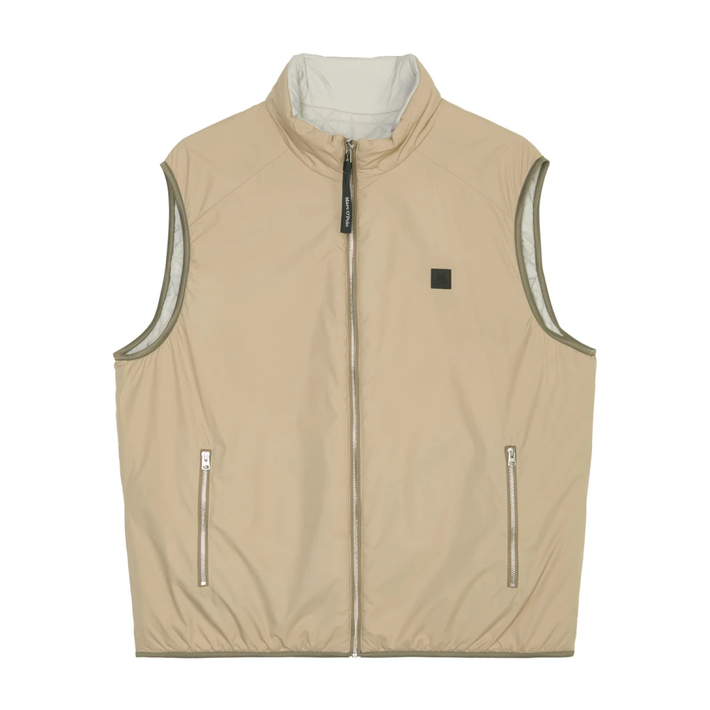 Marc O'Polo Omkeerbaar gewatteerd vest normaal Brown Heren