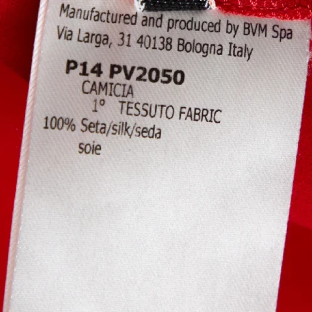 Giambattista Valli Pre-owned Silk tops Red Dames