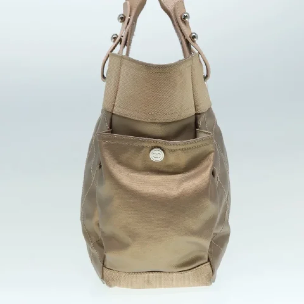 Chanel Vintage Pre-owned Canvas chanel-bags Yellow Dames