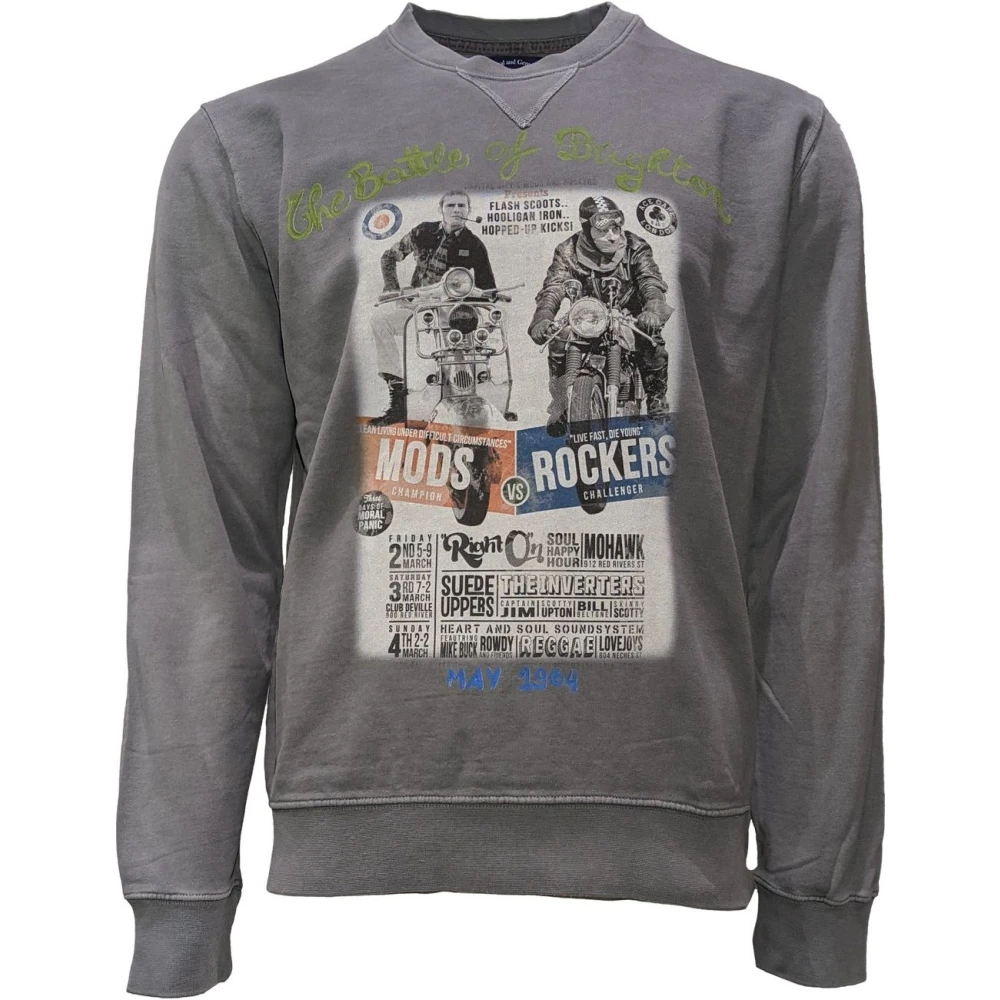 BOB Grijze Crew Neck Sweatshirt Battle of Brighton Gray Heren