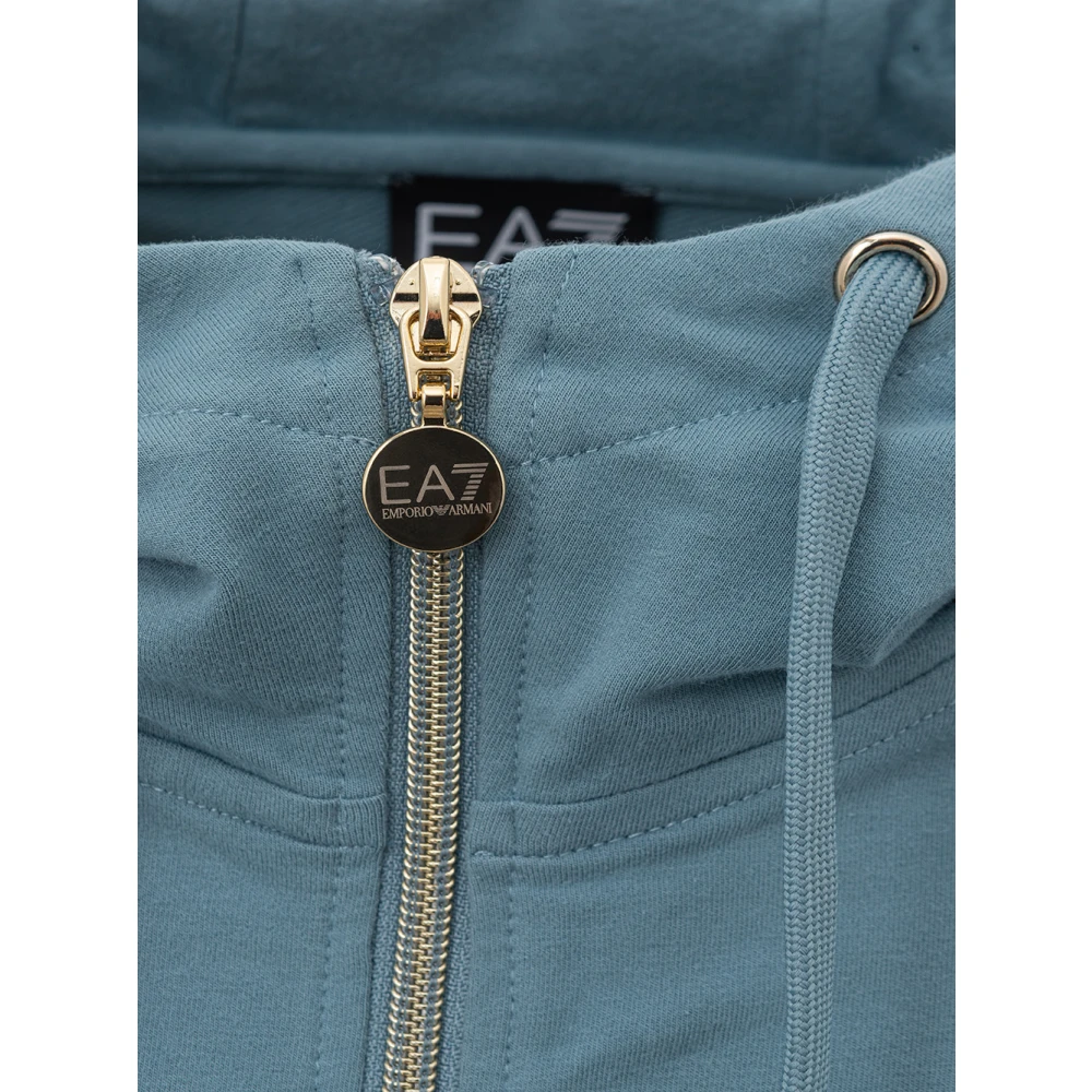 Emporio Armani EA7 Zip-throughs Blue Dames