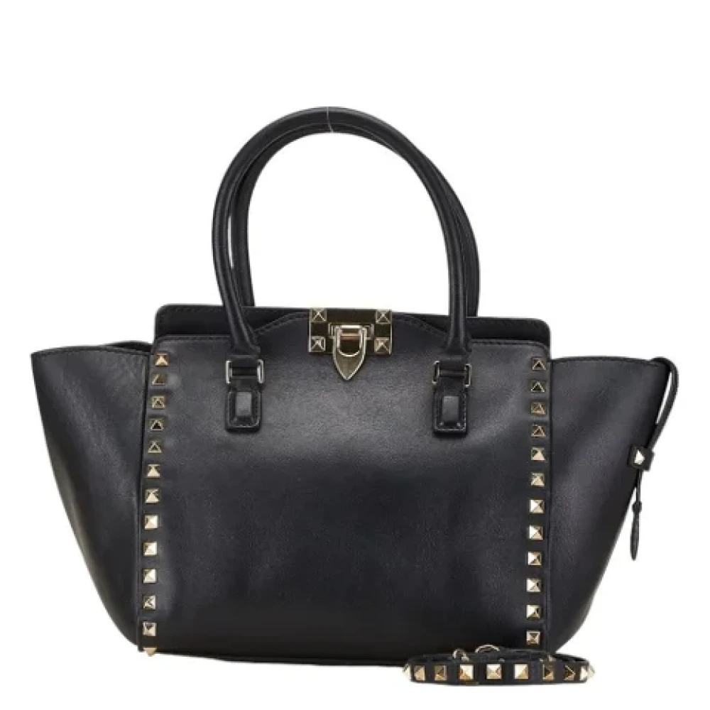 Valentino Vintage Pre-owned Leather handbags Black Dames
