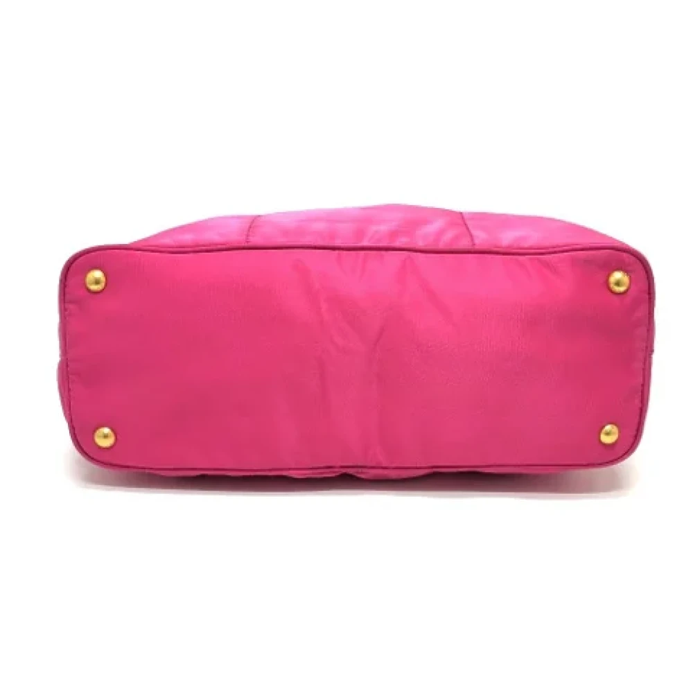 Prada Vintage Pre-owned Leather shoulder-bags Pink Dames