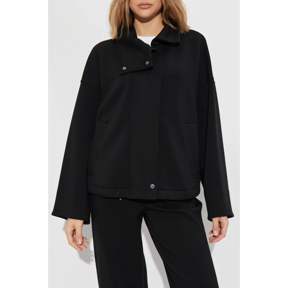 Emporio Armani Jas met opstaande kraag Black Dames